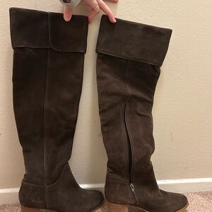 Piper Dark Brown Over the Knee Boots